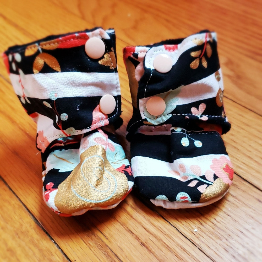 Custom made baby booties